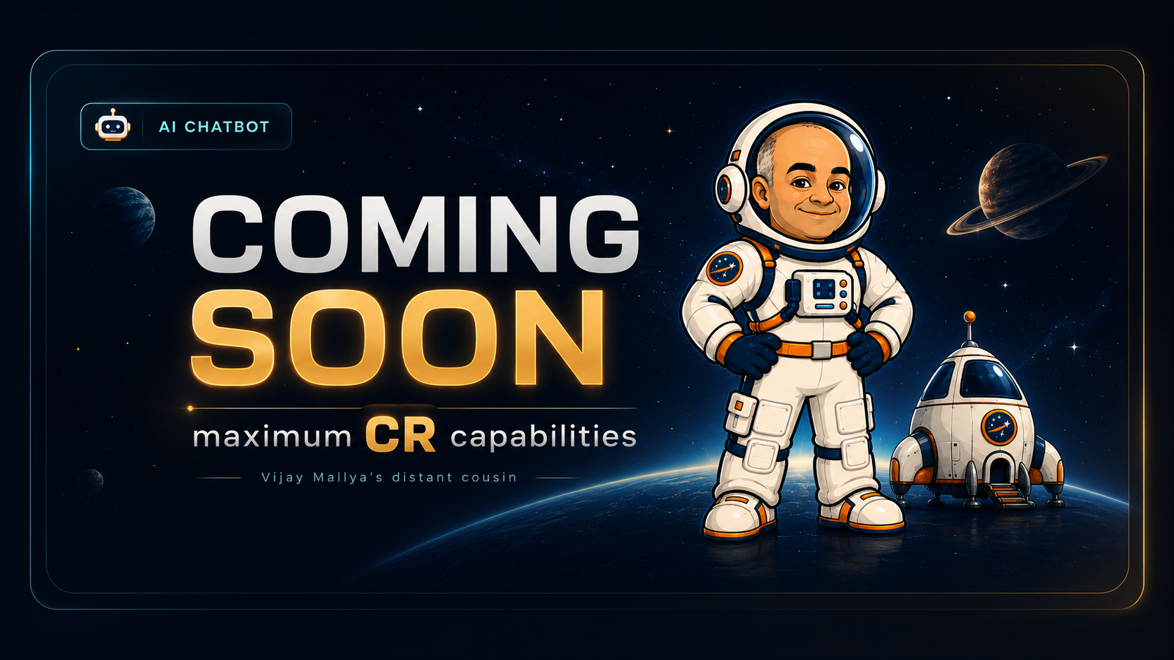 AI Chatbot coming soon with maximum CR capabilities